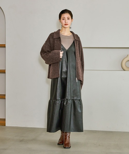 LAKOLE（ラコレ）の「アソートVネックキャミワンピース/604906（ワンピース・レディース・ダークブラウン/その他9・FREE）」の9枚目の写真