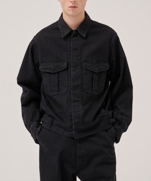 ジャケット・アウター Marka MILITARY JACKET marka（マーカ） ： MILITARY JACKET -LINEN x ORGANIC COTTON x SILK