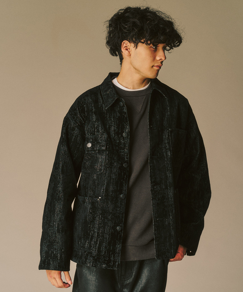 ベロアデニム カバーオール（カバーオール）｜417 EDIFICE（フォー