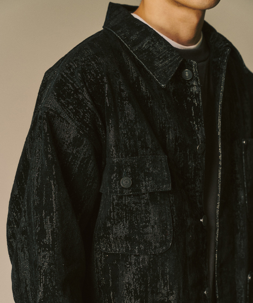 417 EDIFICE（フォーワンセブンエディフィス）の「ベロアデニム カバーオール（カバーオール・メンズ・ブラック/レッド・MEDIUM/LARGE）」の22枚目の写真