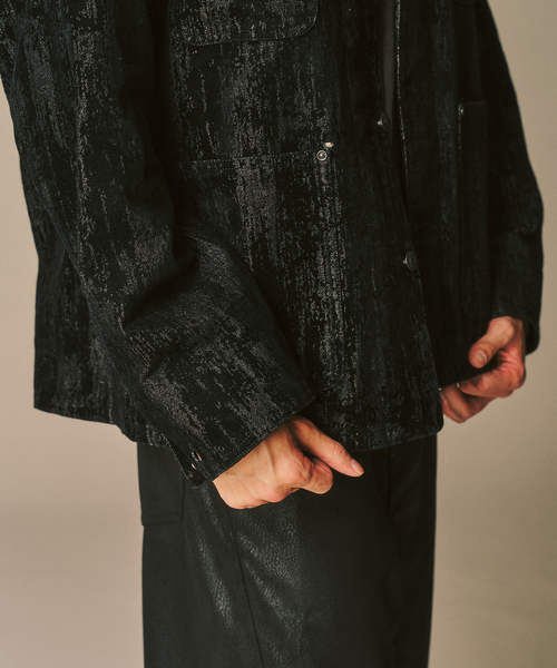 417 EDIFICE（フォーワンセブンエディフィス）の「ベロアデニム カバーオール（カバーオール・メンズ・ブラック/レッド・MEDIUM/LARGE）」の21枚目の写真