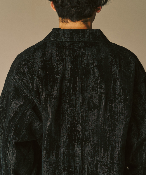 417 EDIFICE（フォーワンセブンエディフィス）の「ベロアデニム カバーオール（カバーオール・メンズ・ブラック/レッド・MEDIUM/LARGE）」の19枚目の写真