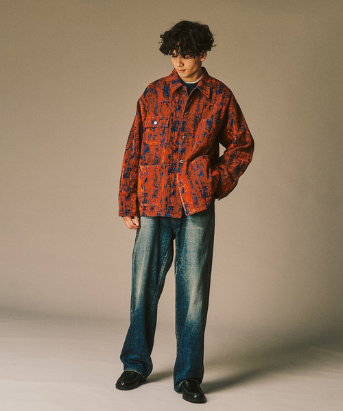 417 EDIFICE（フォーワンセブンエディフィス）の「ベロアデニム カバーオール（カバーオール・メンズ・ブラック/レッド・MEDIUM/LARGE）」の18枚目の写真