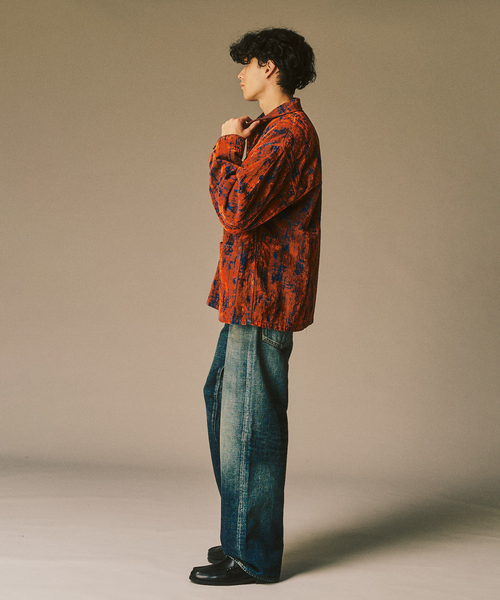 417 EDIFICE（フォーワンセブンエディフィス）の「ベロアデニム カバーオール（カバーオール・メンズ・ブラック/レッド・MEDIUM/LARGE）」の17枚目の写真