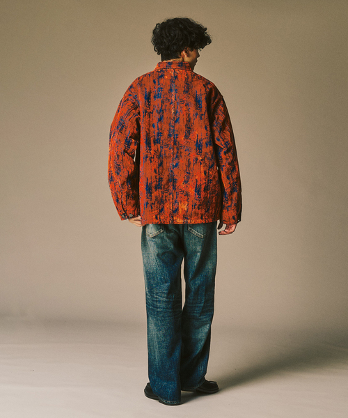 417 EDIFICE（フォーワンセブンエディフィス）の「ベロアデニム カバーオール（カバーオール・メンズ・ブラック/レッド・MEDIUM/LARGE）」の16枚目の写真