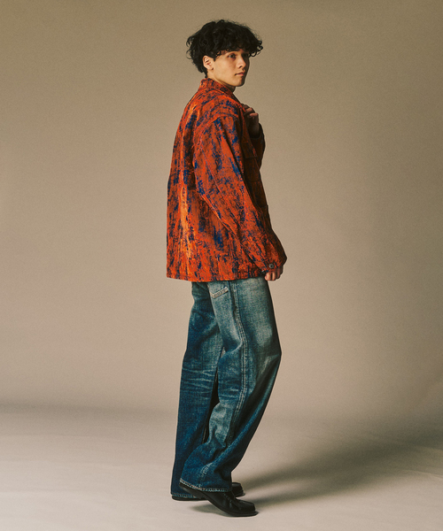 417 EDIFICE（フォーワンセブンエディフィス）の「ベロアデニム カバーオール（カバーオール・メンズ・ブラック/レッド・MEDIUM/LARGE）」の15枚目の写真