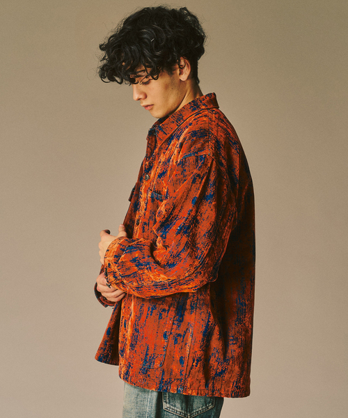 417 EDIFICE（フォーワンセブンエディフィス）の「ベロアデニム カバーオール（カバーオール・メンズ・ブラック/レッド・MEDIUM/LARGE）」の11枚目の写真