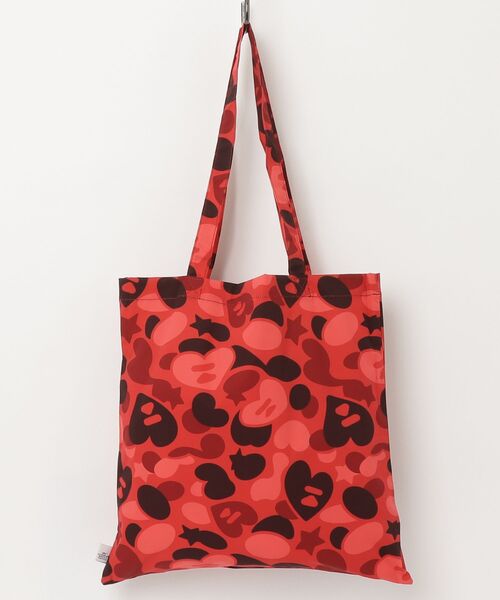 A BATHING APE（アベイシングエイプ）の「APEE TOTE BAG #5（トートバッグ・レディース・レッド・FREE）」の4枚目の写真