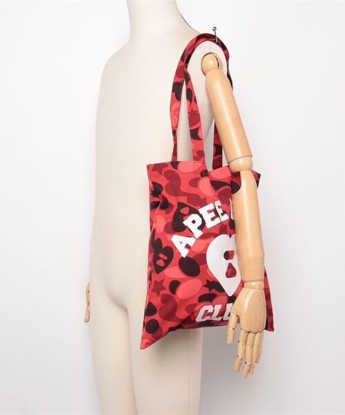 A BATHING APE（アベイシングエイプ）の「APEE TOTE BAG #5（トートバッグ・レディース・レッド・FREE）」の7枚目の写真