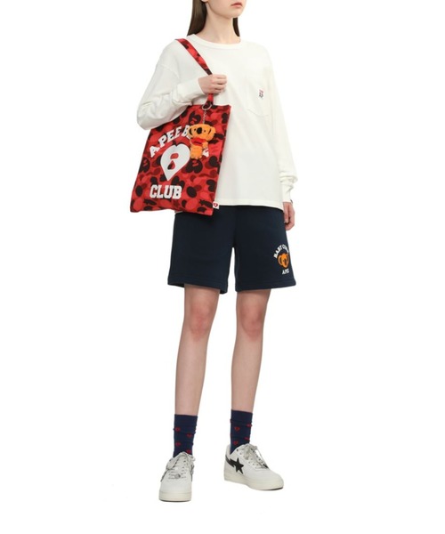 A BATHING APE（アベイシングエイプ）の「APEE TOTE BAG #5（トートバッグ・レディース・レッド・FREE）」の3枚目の写真