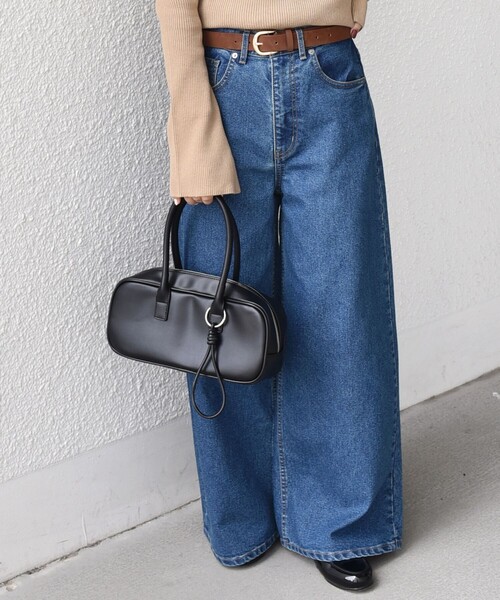 SHIPS Colors（シップス カラーズ）の「SHIPS Colors:スクエア ボストン バッグ（ショルダーバッグ・レディース・ブラック/ブラウン・ONE SIZE）」の20枚目の写真