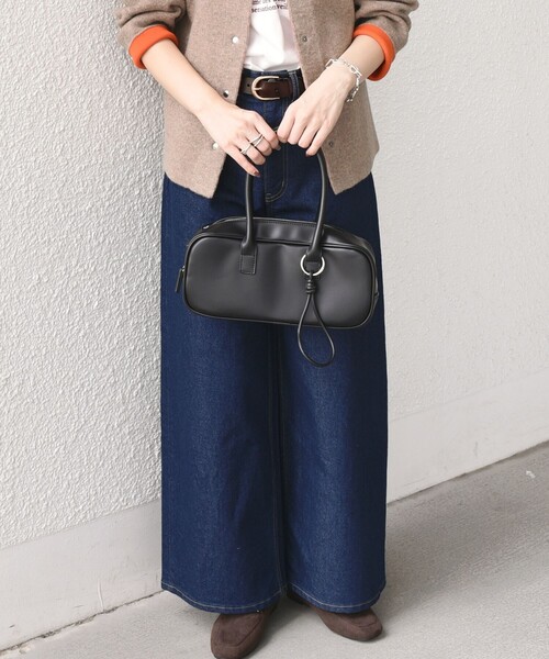 SHIPS Colors（シップス カラーズ）の「SHIPS Colors:スクエア ボストン バッグ（ショルダーバッグ・レディース・ブラック/ブラウン・ONE SIZE）」の22枚目の写真