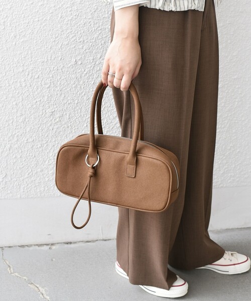 SHIPS Colors（シップス カラーズ）の「SHIPS Colors:スクエア ボストン バッグ（ショルダーバッグ・レディース・ブラック/ブラウン・ONE SIZE）」の4枚目の写真