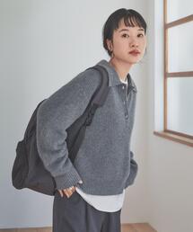 URBAN RESEARCH DOORS | FOX混衿付き畦ニット(ニット/セーター)