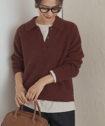 URBAN RESEARCH DOORS | FOX混衿付き畦ニット(ニット/セーター)