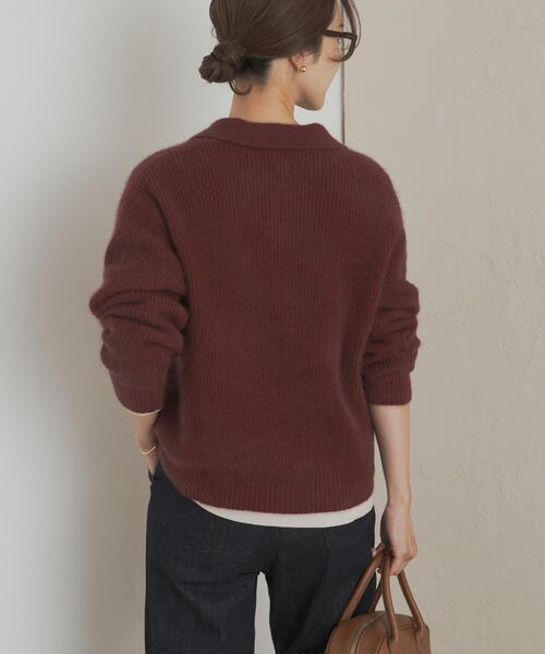 セール】FOX混衿付き畦ニット（ニット/セーター）｜URBAN RESEARCH