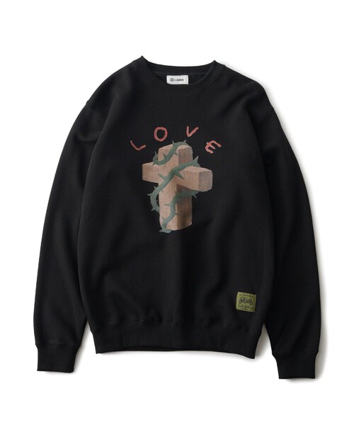 Subciety(サブサエティ)の「【WOMEN】Thorn cross sweat shirt(スウェット・レディース・グレー/ストーン/ブラック・FREE)」の14枚目の写真