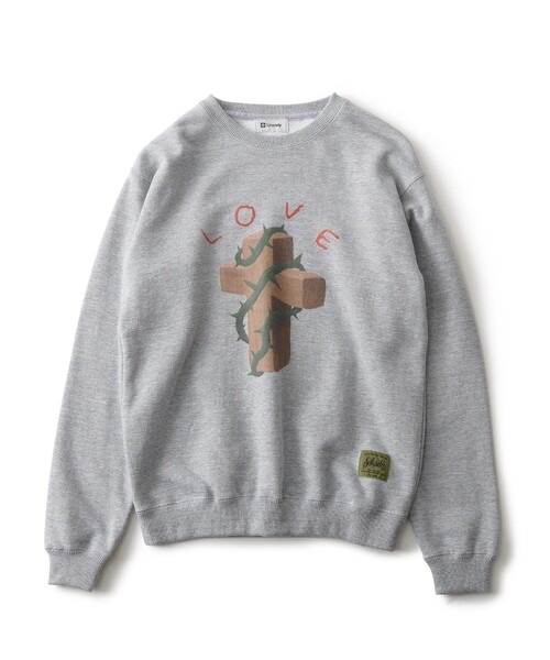 Subciety(サブサエティ)の「【WOMEN】Thorn cross sweat shirt(スウェット・レディース・グレー/ストーン/ブラック・FREE)」の17枚目の写真