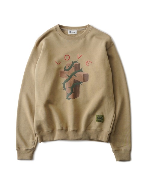 Subciety（サブサエティ）の「【WOMEN】Thorn cross sweat shirt（スウェット・レディース・グレー/ストーン/ブラック・FREE）」の6枚目の写真