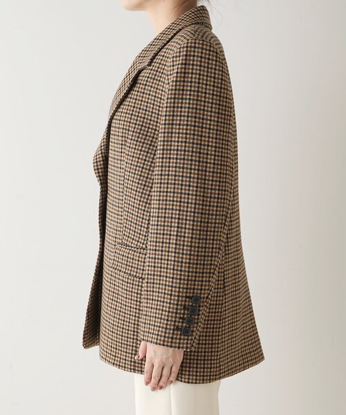 Whim Gazette(ウィムガゼット)の「ウールシングルジャケット(テーラードジャケット・レディース・グレー/ブラウン・FREE)」の21枚目の写真