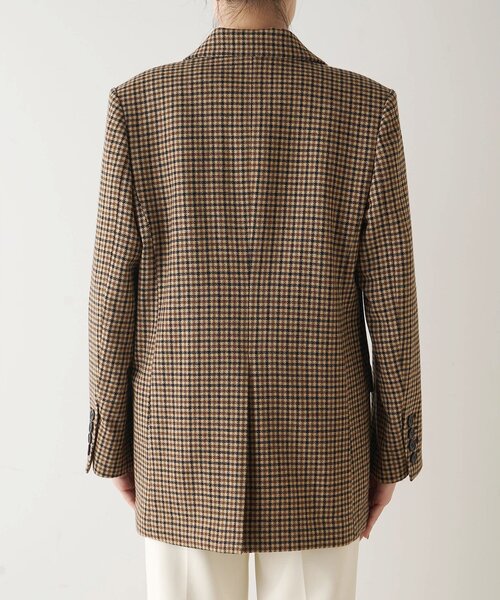 Whim Gazette(ウィムガゼット)の「ウールシングルジャケット(テーラードジャケット・レディース・グレー/ブラウン・FREE)」の10枚目の写真