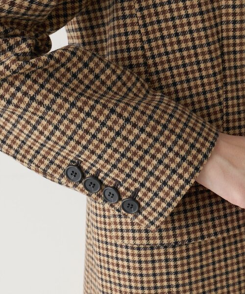 Whim Gazette(ウィムガゼット)の「ウールシングルジャケット(テーラードジャケット・レディース・グレー/ブラウン・FREE)」の12枚目の写真