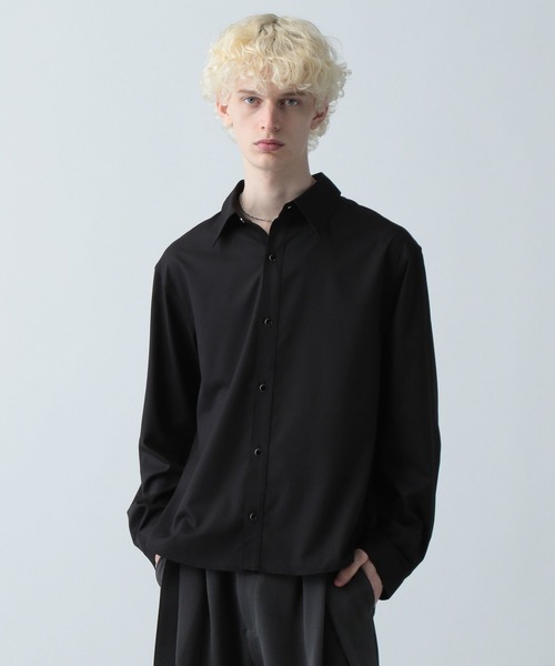 HARE（ハレ）の「パールボタンブロードシャツ(HARE)（シャツ/ブラウス・メンズ・ブルー/ブラック/ホワイト・SMALL/MEDIUM）」の21枚目の写真
