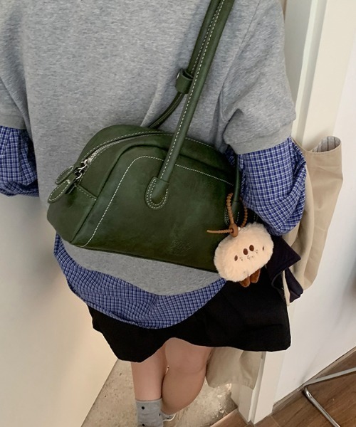 FREE STYLISTS(フリー スタイリスト)の「Y2K レトロスクエアバッグ 【チャーム付】(ショルダーバッグ・レディース・ダークブラウン/ブラック/カーキ・FREE)」の22枚目の写真