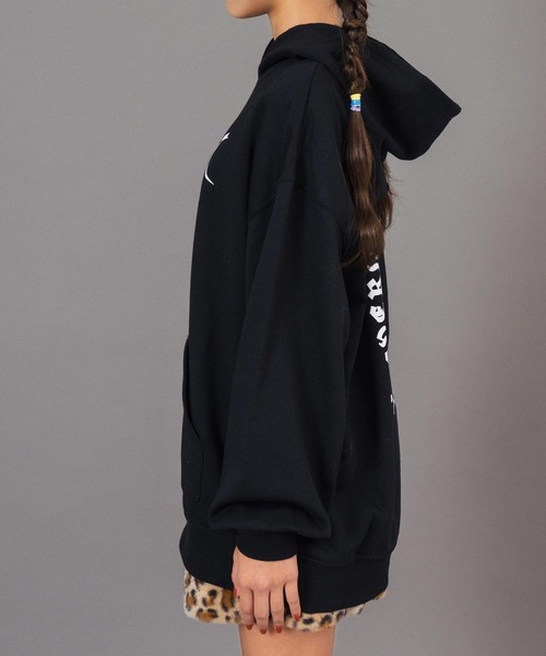 ANAP GiRL(アナップガール)の「ANAPR+S スプレープリントスウェットパーカー【ユニセックス】(パーカー・キッズ・ホワイト/ブラック・M/XS/S)」の14枚目の写真