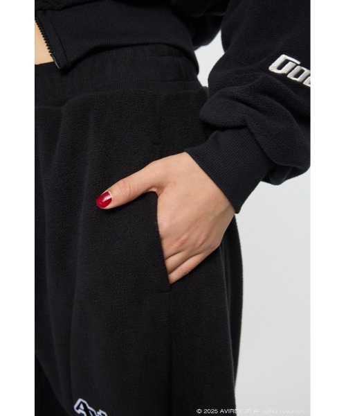 MOUSSY(マウジー)の「AVIREX FLEECE パンツ(その他パンツ・レディース・ブラック/杢グレー/レッド・FREE)」の12枚目の写真