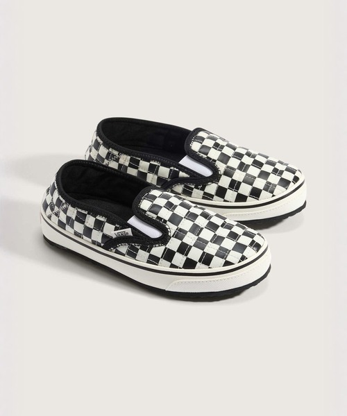 VANS(バンズ)の「スリッパー 2 / UA Slip-er 2 (CHECKERBOARD)B VN0A4UWOIB81(スリッポン・メンズ・ブラック×ホワイト・5/6/7/8/9/10/11/12/13/4)」の2枚目の写真