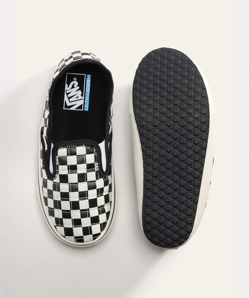 VANS(バンズ)の「スリッパー 2 / UA Slip-er 2 (CHECKERBOARD)B VN0A4UWOIB81(スリッポン・メンズ・ブラック×ホワイト・5/6/7/8/9/10/11/12/13/4)」の3枚目の写真