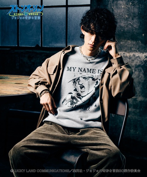 glamb（グラム）の「E・Alnino Sweat（スウェット・メンズ・グレー/ホワイト・XL/L/M/S）」の7枚目の写真