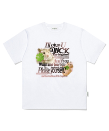 ESCAPEFROM（エスケープフロム）の「Pink Lucky Hamster Print Overfit Short Sleeve Tee White（Tシャツ/カットソー）」