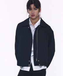 PLACE STUDIO（プレイススタジオ）の「コットンスティッチジャンパー[ブラック]（ミリタリージャケット）」