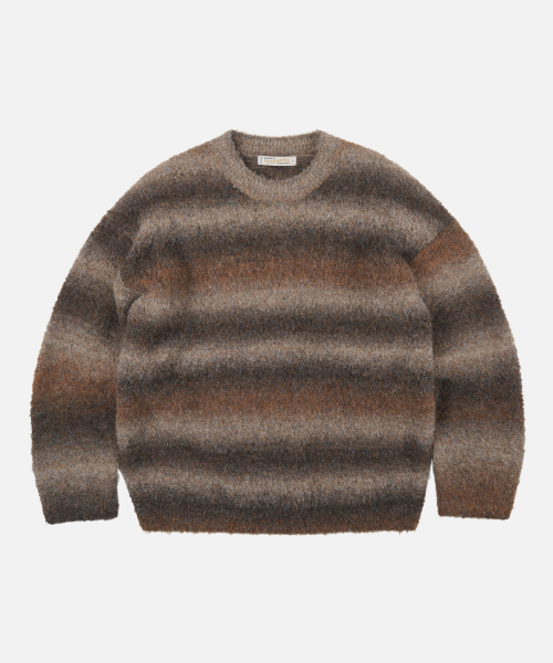 FRIZMWORKS(フリズムワークス)の「GRADATION BOUCLE KNIT _ BROWN(ニット/セーター・メンズ・その他・SMALL/MEDIUM/LARGE/X-LARGE)」の1枚目の写真