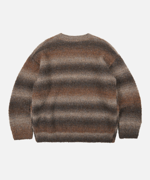 FRIZMWORKS(フリズムワークス)の「GRADATION BOUCLE KNIT _ BROWN(ニット/セーター・メンズ・その他・SMALL/MEDIUM/LARGE/X-LARGE)」の2枚目の写真