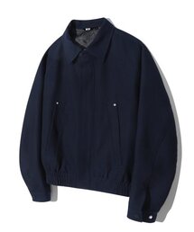 TRILLION（トリリオン）の「Twill Rivet Blouson Zip-up Jacket_NAVY（MA-1・メンズ）」
