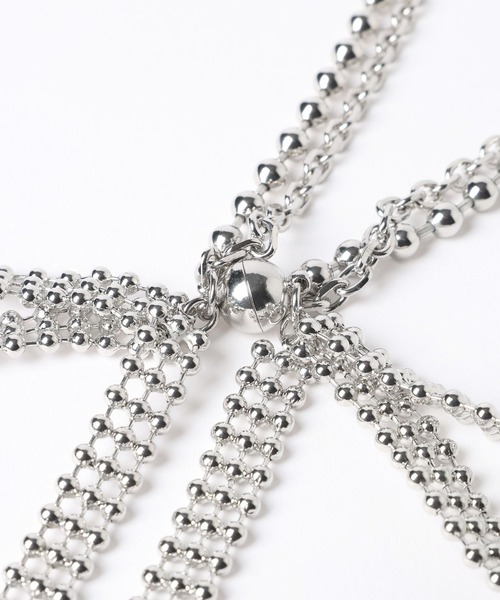 HARE（ハレ）の「リボンモチーフマグネットネックレス(HARE)（ネックレス・レディース・シルバー・FREE）」の11枚目の写真