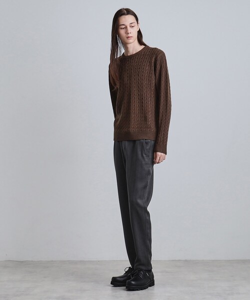 tk.TAKEO KIKUCHI(ティーケータケオキクチ)の「ウール調ヘリンボンイージーパンツ(その他パンツ・メンズ・ブラウン系その他/チャコールグレー/ネイビー・04/03/02)」の17枚目の写真