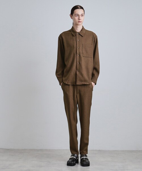 tk.TAKEO KIKUCHI(ティーケータケオキクチ)の「ウール調ヘリンボンイージーパンツ(その他パンツ・メンズ・ブラウン系その他/チャコールグレー/ネイビー・04/03/02)」の20枚目の写真