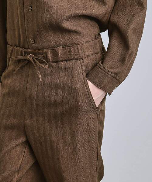 tk.TAKEO KIKUCHI(ティーケータケオキクチ)の「ウール調ヘリンボンイージーパンツ(その他パンツ・メンズ・ブラウン系その他/チャコールグレー/ネイビー・04/03/02)」の7枚目の写真