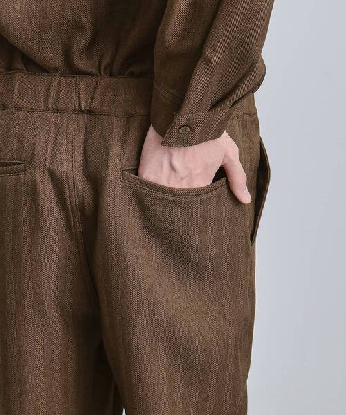 tk.TAKEO KIKUCHI(ティーケータケオキクチ)の「ウール調ヘリンボンイージーパンツ(その他パンツ・メンズ・ブラウン系その他/チャコールグレー/ネイビー・04/03/02)」の8枚目の写真