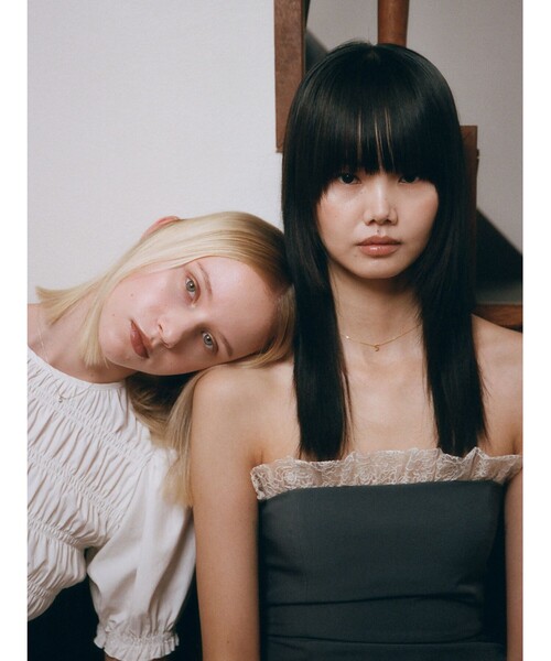 BEAMS SALON（ビームスサロン）の「BEAMS SALON / レース コルセット ドレス ビームスサロン ［手洗い可］（ワンピース・レディース・ブラック/グレー・36/38）」の7枚目の写真