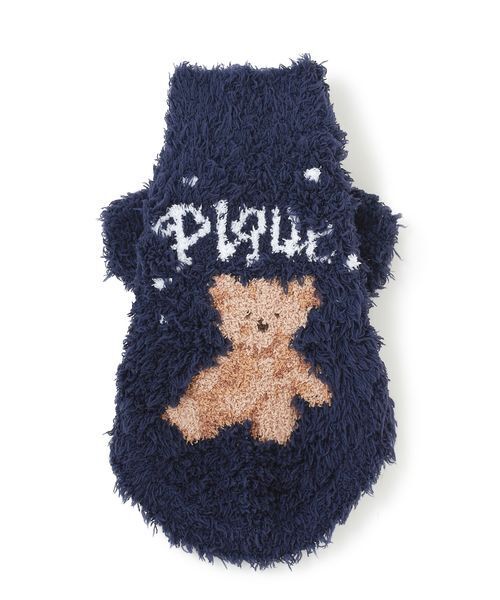 正規品♡新品 ジェラートピケ CATジャガードブランケット ブルー ジェラートピケ gelato pique 【CAT&DOG】ベアジャガードブランケット