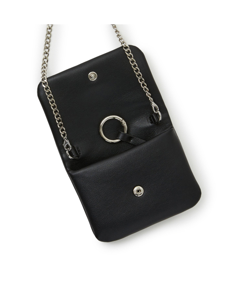 LAP(ラップ)の「FLAT MINI CROSS BAG AR7AB442(メッセンジャーバッグ・レディース・ブラック/シルバー・FREE)」の4枚目の写真
