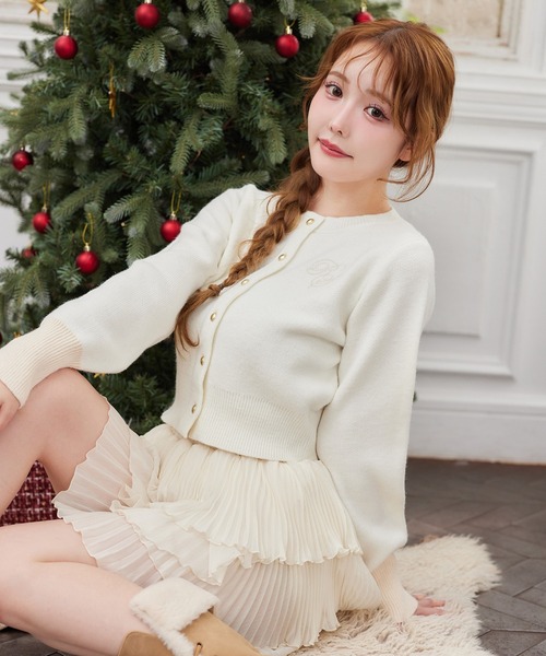 one after another NICE CLAUP（ワンアフターアナザーナイスクラップ）の「【HolidayCollection】イレヘム細プリーツミニスカート（スカート・レディース・ライトグレー/アイボリー/ブラック・FREE）」の14枚目の写真