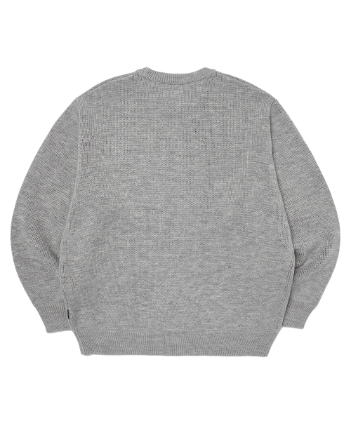 セール】KELLOGGS KNIT SWEATER (L.GREY)（ニット/セーター）｜WKNDRS