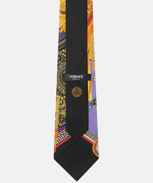 VERSACE（ヴェルサーチ）の「プリント シルク ツイル ネクタイ（ネクタイ・メンズ・ブラック系その他・ONE SIZE）」の3枚目の写真