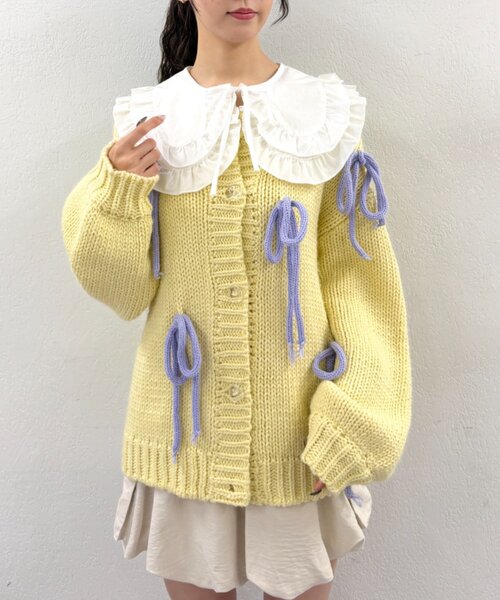 w closet（ダブルクローゼット）の「フリルBIGつけ襟（付け襟・レディース・オフホワイト/ブラック・FREE）」の9枚目の写真